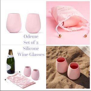 Silicone wine glasses